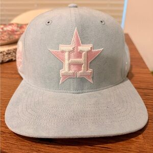 '47 Houston Astros Captain Cooperstown 2017 WS Ballpark Suede Blue Snapback